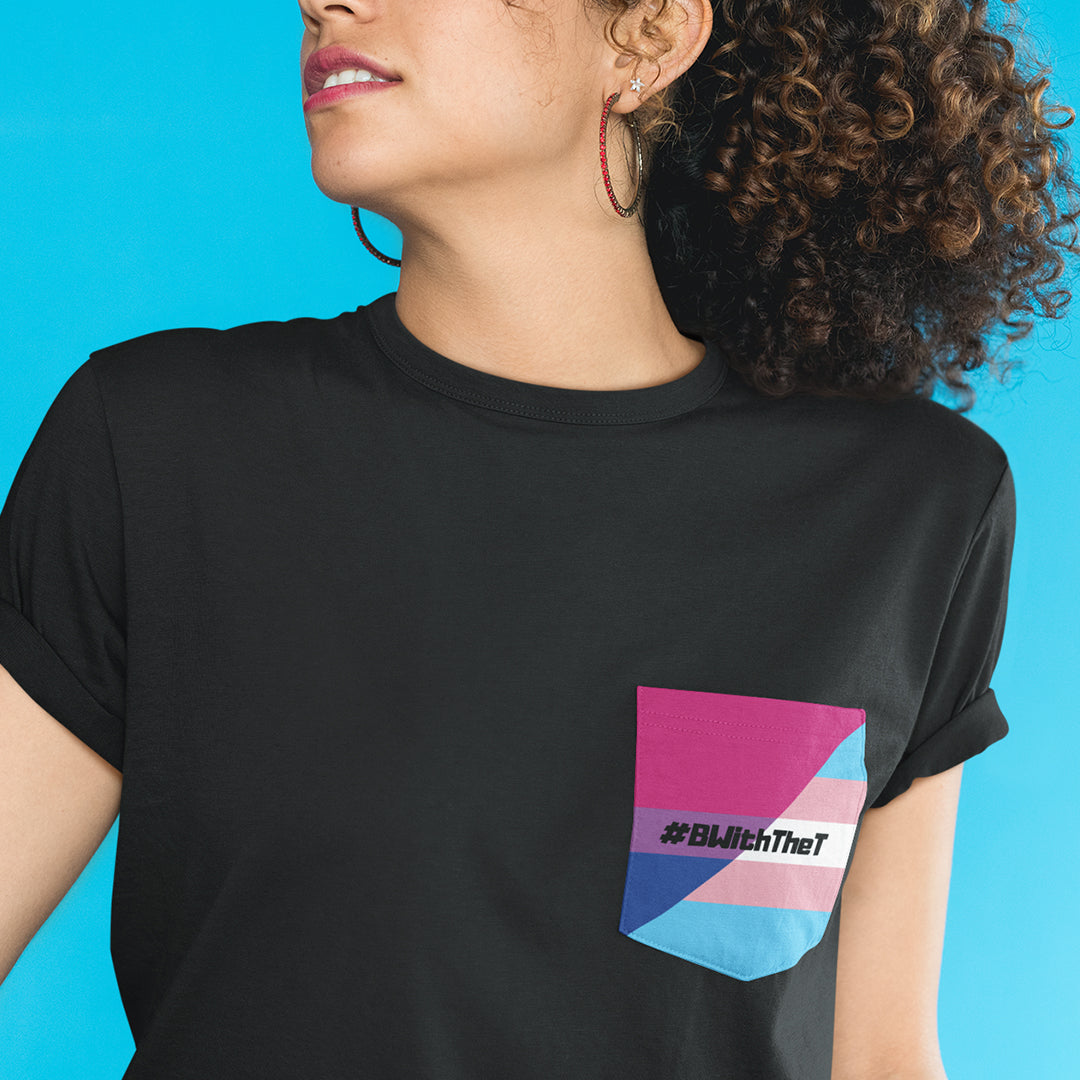 Bisexual Pride Pocket Shirt | #BWithTheT