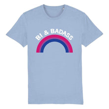 Load image into Gallery viewer, Bi &amp; Badass Pride Shirt | Rainbow &amp; Co