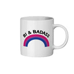 Bi & Badass Coffee Mug | Rainbow & Co