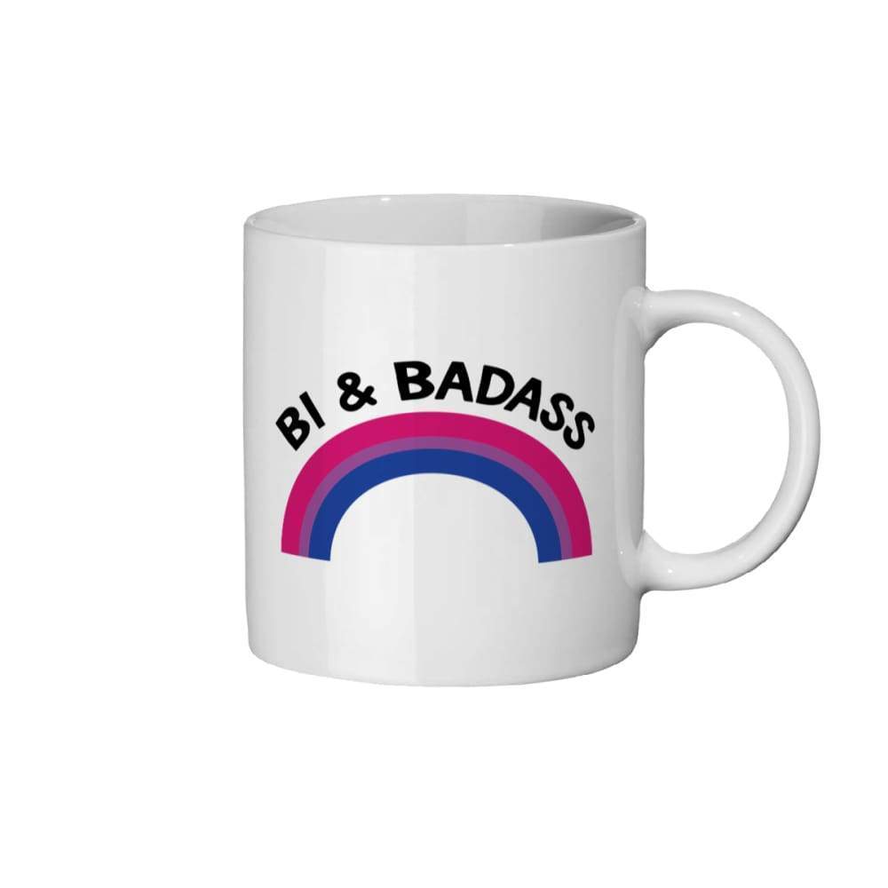 Bi & Badass Coffee Mug | Rainbow & Co