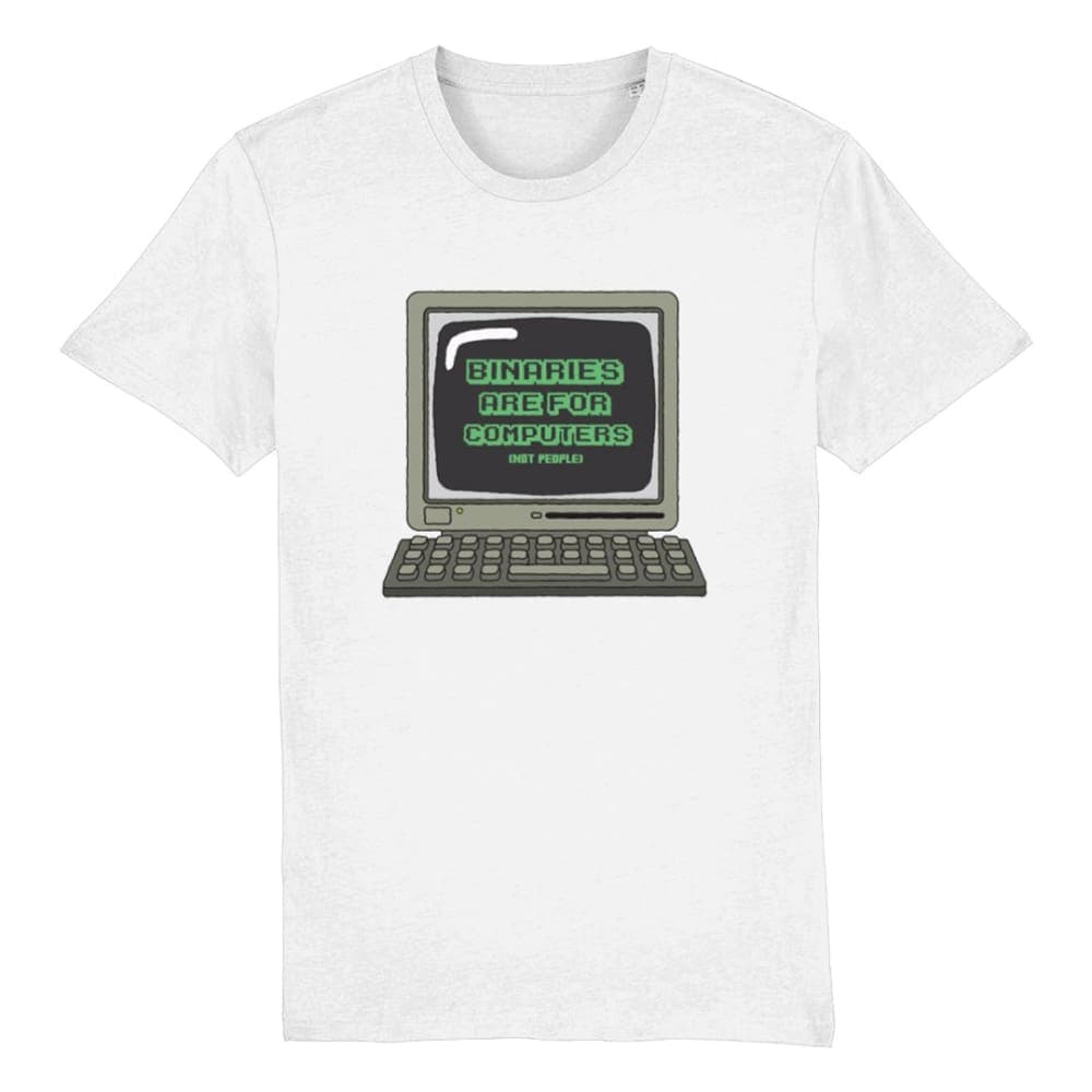 Binaries Are For Computers | Non Binary Pride Shirt | Rainbow & Co