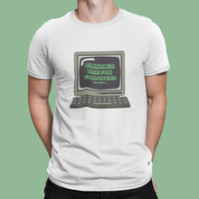 Load image into Gallery viewer, Man wearing White Binaries Are For Computers T Shirt