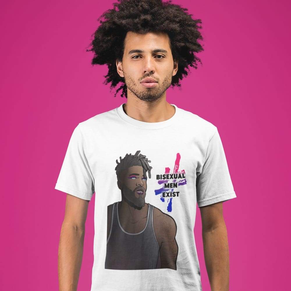 #BisexualMenExist | Men's Bisexual T Shirt | Rainbow & Co