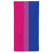 Load image into Gallery viewer, Bisexual Flag Beach Towel | Rainbow &amp; Co