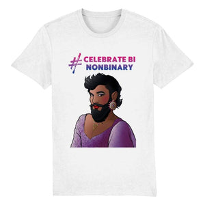 #CelebrateBiNonBinary T Shirt | Non Binary Bisexual Pride | Rainbow & Co