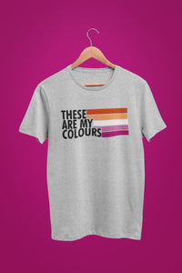 Lesbian Flag Colours T Shirt | Rainbow & Co