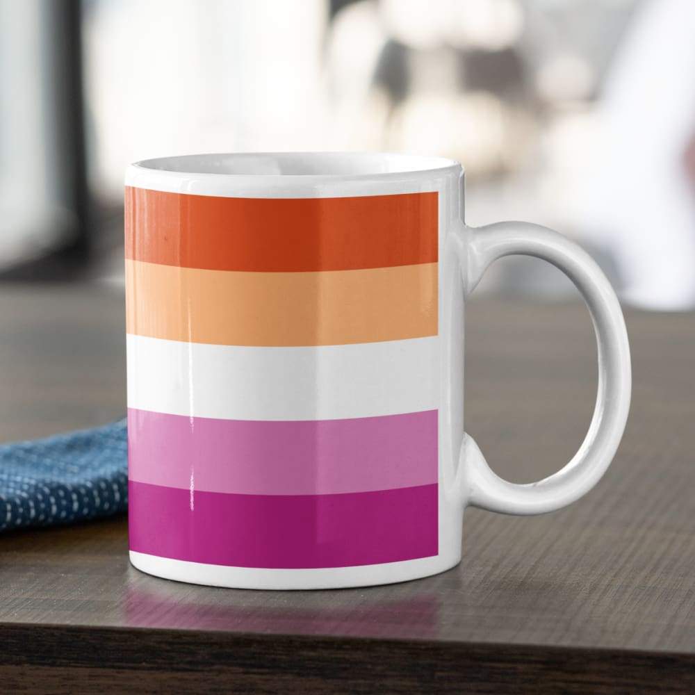 Lesbian Community Pride Flag Coffee Mug | Rainbow & Co