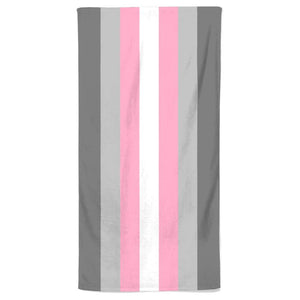 Demigirl Flag Beach Towel | Rainbow & Co