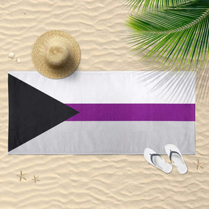 Demisexual Flag Beach Towel | Rainbow & Co