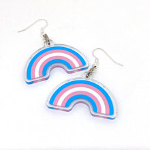 Load image into Gallery viewer, Trans Pride Earrings | Rainbow &amp; Co
