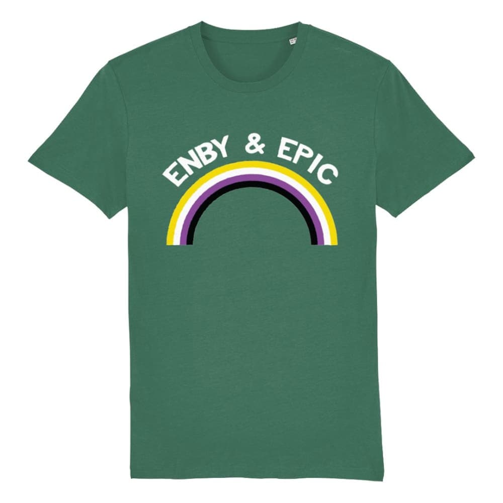 Non Binary Pride T Shirt | Enby & Epic | Rainbow & Co