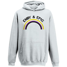Load image into Gallery viewer, Enby &amp; Epic Hoodie | Rainbow &amp; Co
