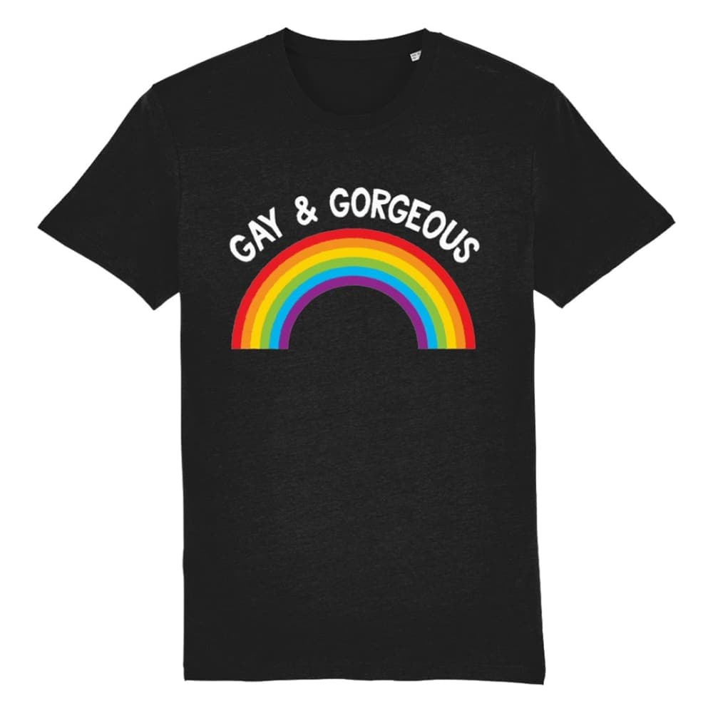 Gay Pride T Shirt | Gay & Gorgeous | Rainbow & Co