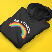 Load image into Gallery viewer, Gay Pride Hoodie | Gay &amp; Gorgeous | Rainbow &amp; Co