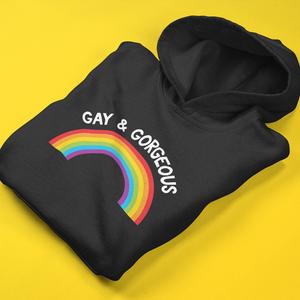 Gay Pride Hoodie | Gay & Gorgeous | Rainbow & Co