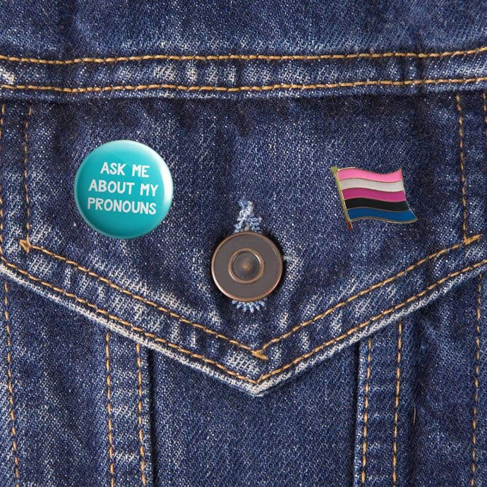 Genderfluid Flag Pin | Rainbow & Co