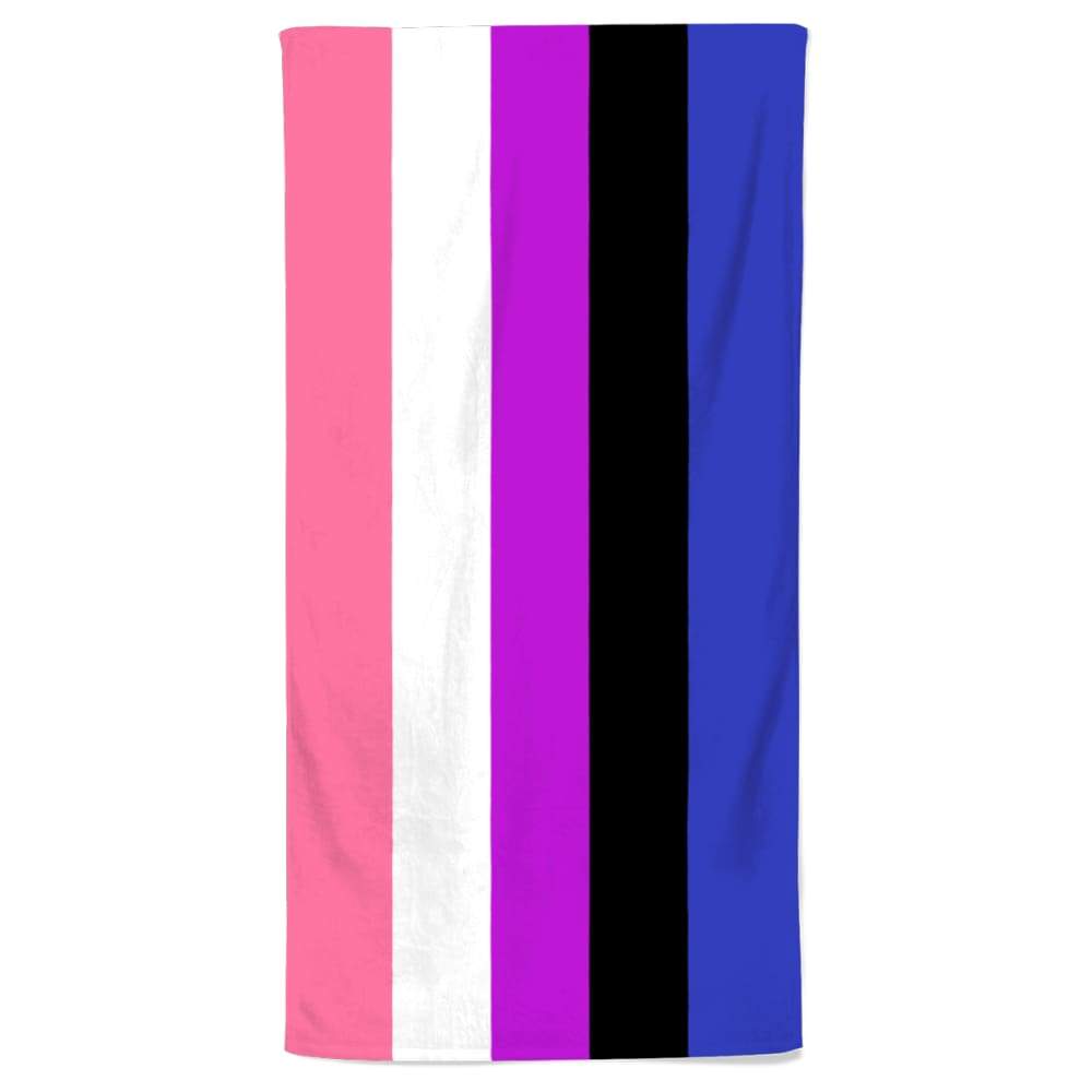 Genderfluid Flag Beach Towel | Rainbow & Co