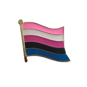 Genderfluid Pin | Rainbow & Co