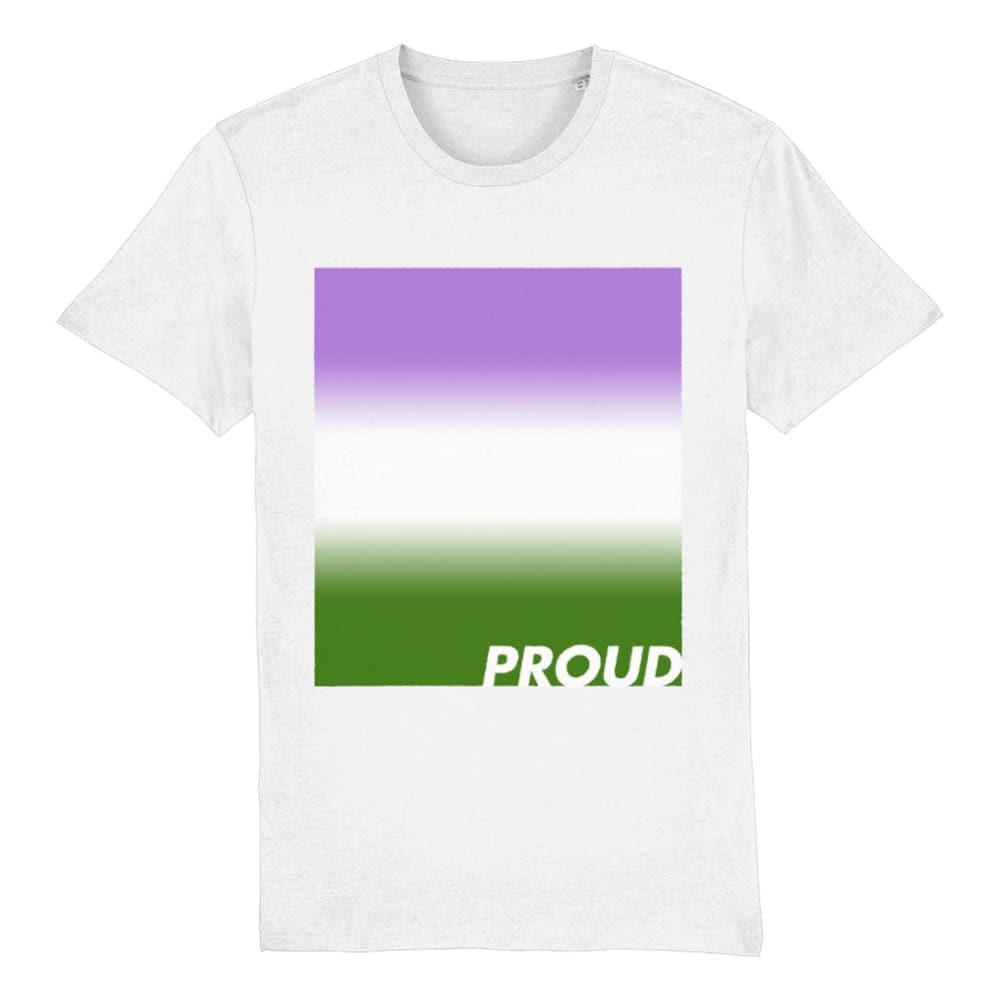 Genderqueer Pride T Shirt | Genderqueer Flag Shirt | Rainbow & Co