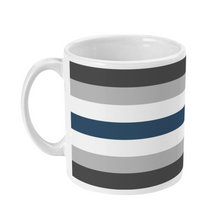 Load image into Gallery viewer, Greygender Flag Coffee Mug | Rainbow &amp; Co