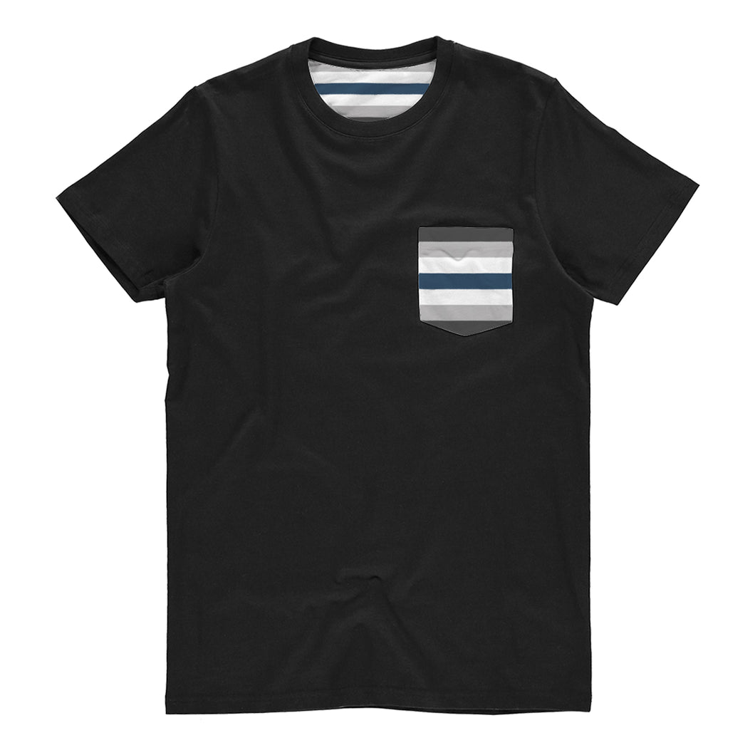 Greygender Pride Flag Pocket T Shirt | Rainbow & Co