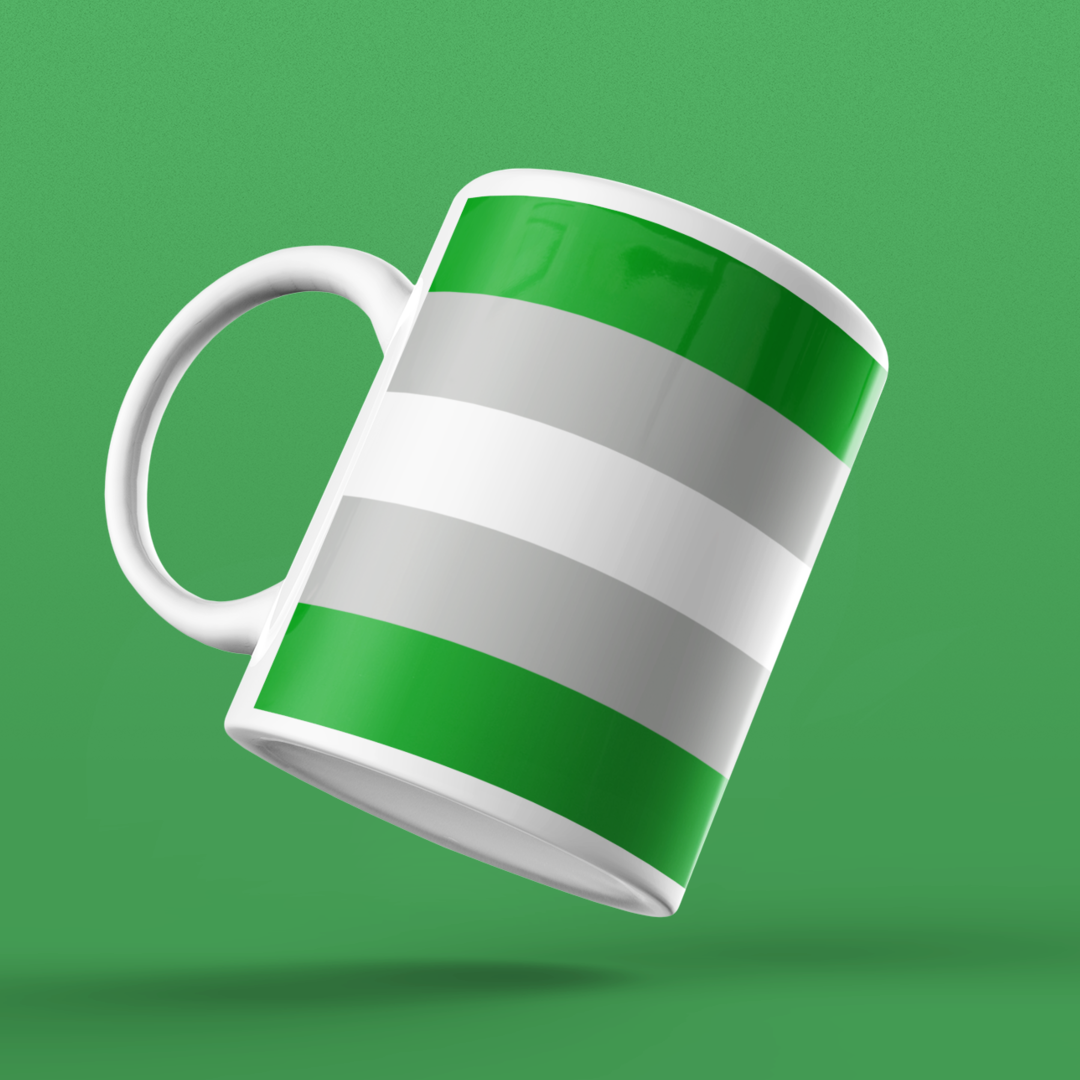 Greyromantic Pride Flag Coffee Mug | Rainbow & Co