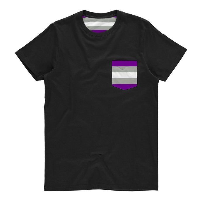 Greysexual Pride Flag Pocket T Shirt | Rainbow & Co