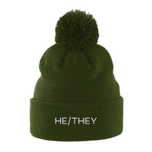Load image into Gallery viewer, Pronouns Beanie Hat | Rainbow &amp; Co