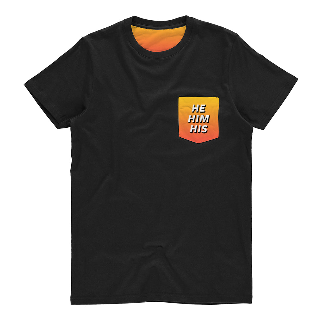 He Him Pronouns Pocket Shirt | Rainbow & Co