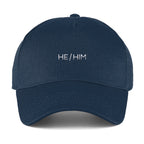 He Him Baseball Cap | Navy | Rainbow & Co