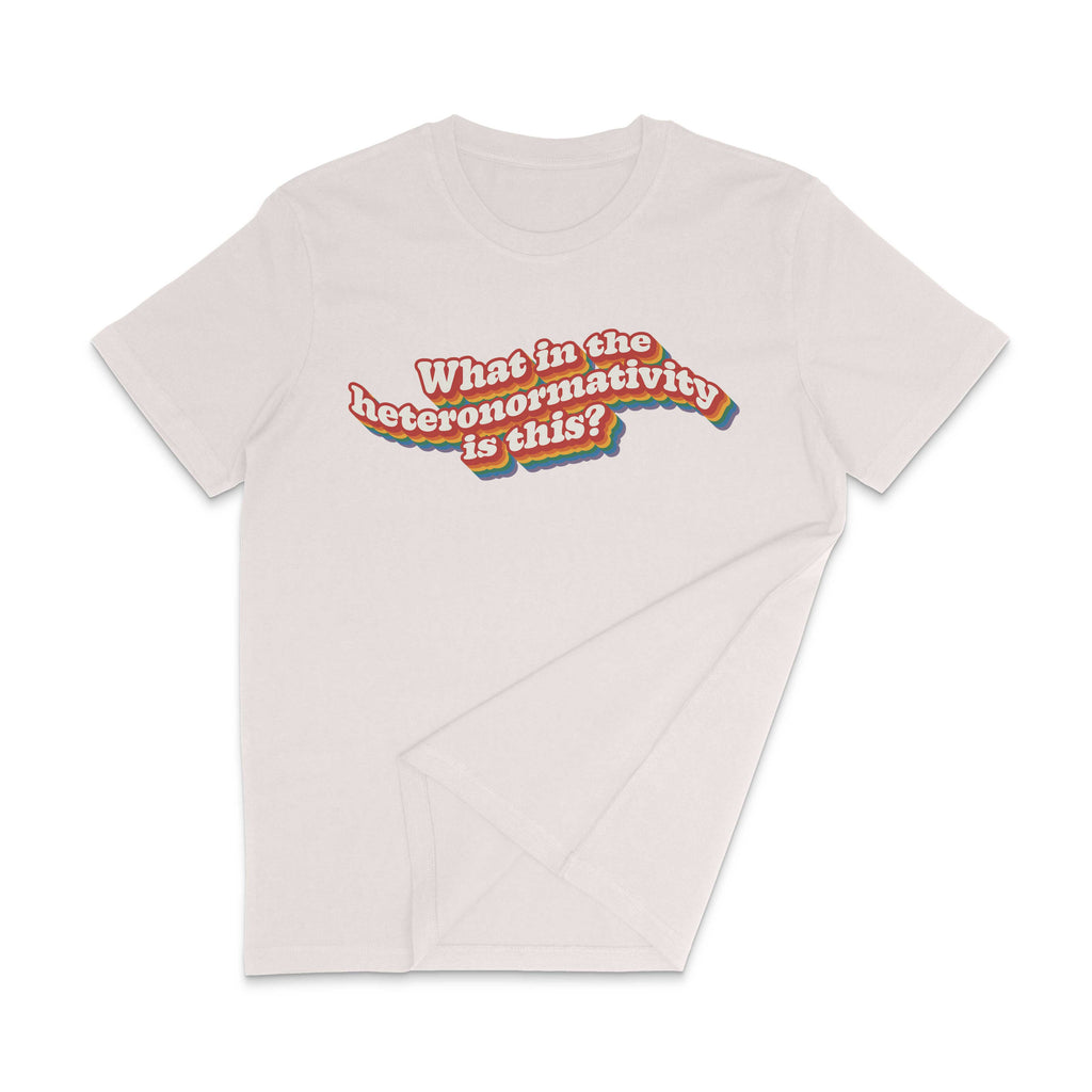 What in the heteronormativity is this? Retro Pride T Shirt