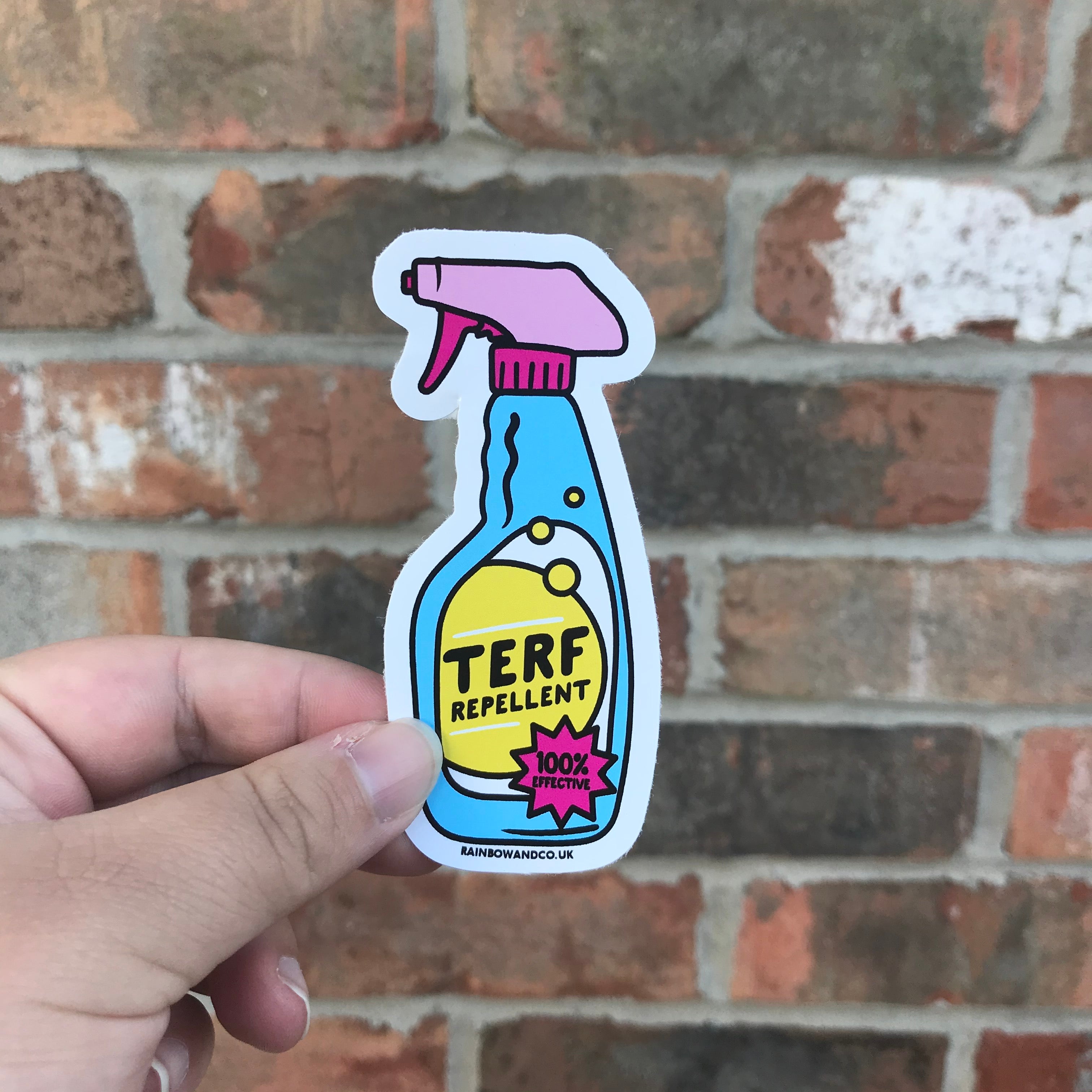 Anti Terf Vinyl Sticker | TERF Repellent | Rainbow & Co