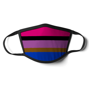 Inclusive Bisexual Face Mask | Inclusive Bisexual Flag Mask | Rainbow & Co