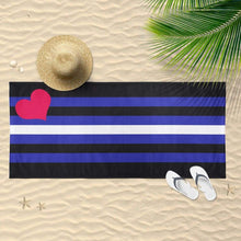 Load image into Gallery viewer, Leather Flag Beach Towel | Rainbow &amp; Co
