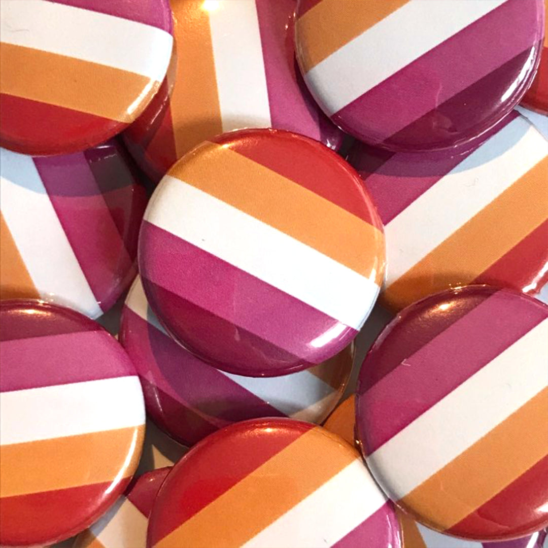 Lesbian Flag Badge 25mm