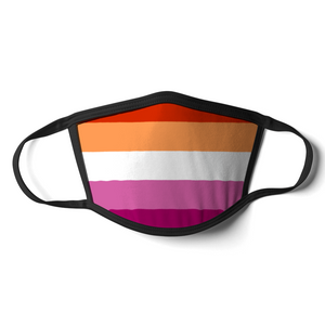 Community Lesbian Face Mask | Community Lesbian Flag Mask | Rainbow & Co