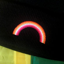Load image into Gallery viewer, Lesbian Rainbow Hat | Rainbow &amp; Co