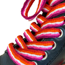 Load image into Gallery viewer, Lesbian Flag Laces | Rainbow &amp; Co