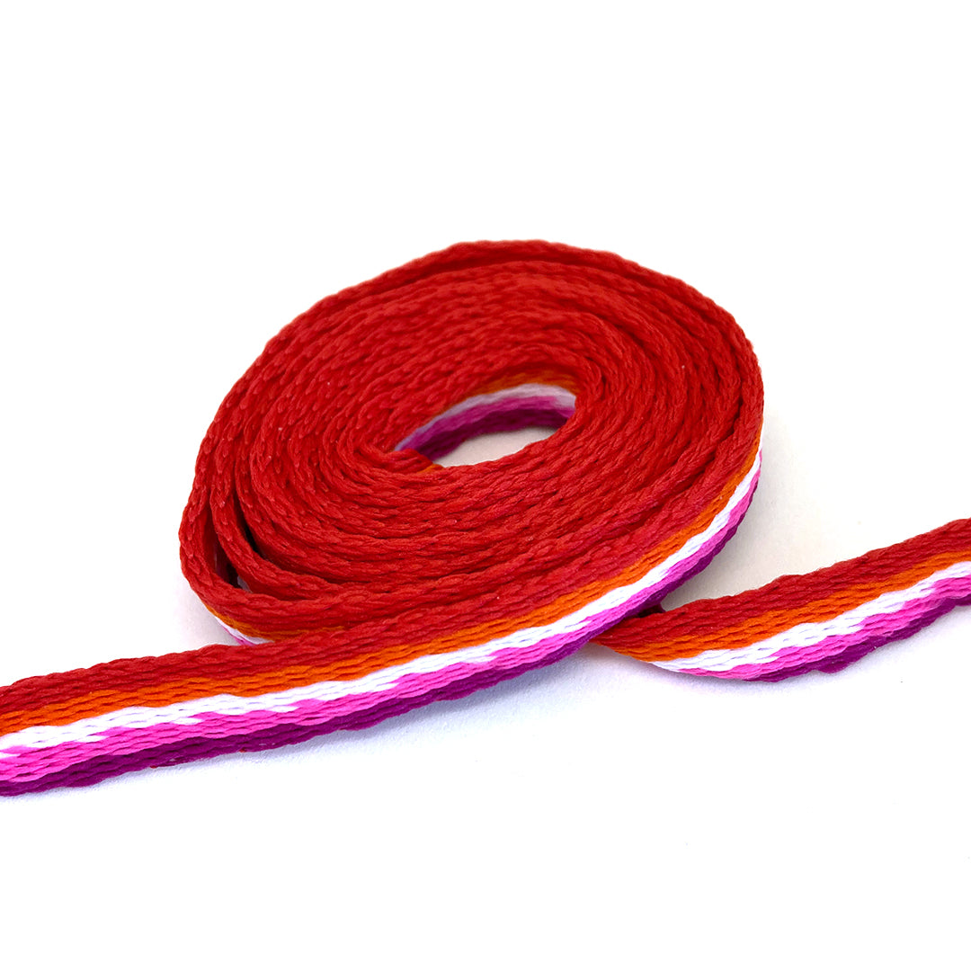 Sunset Lesbian Shoelaces | Rainbow & Co