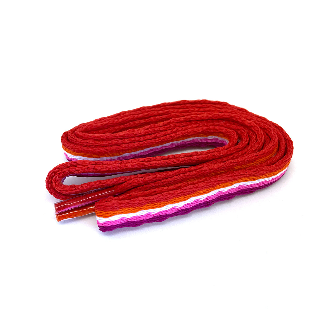 Lesbian Pride Shoelaces | Rainbow & Co