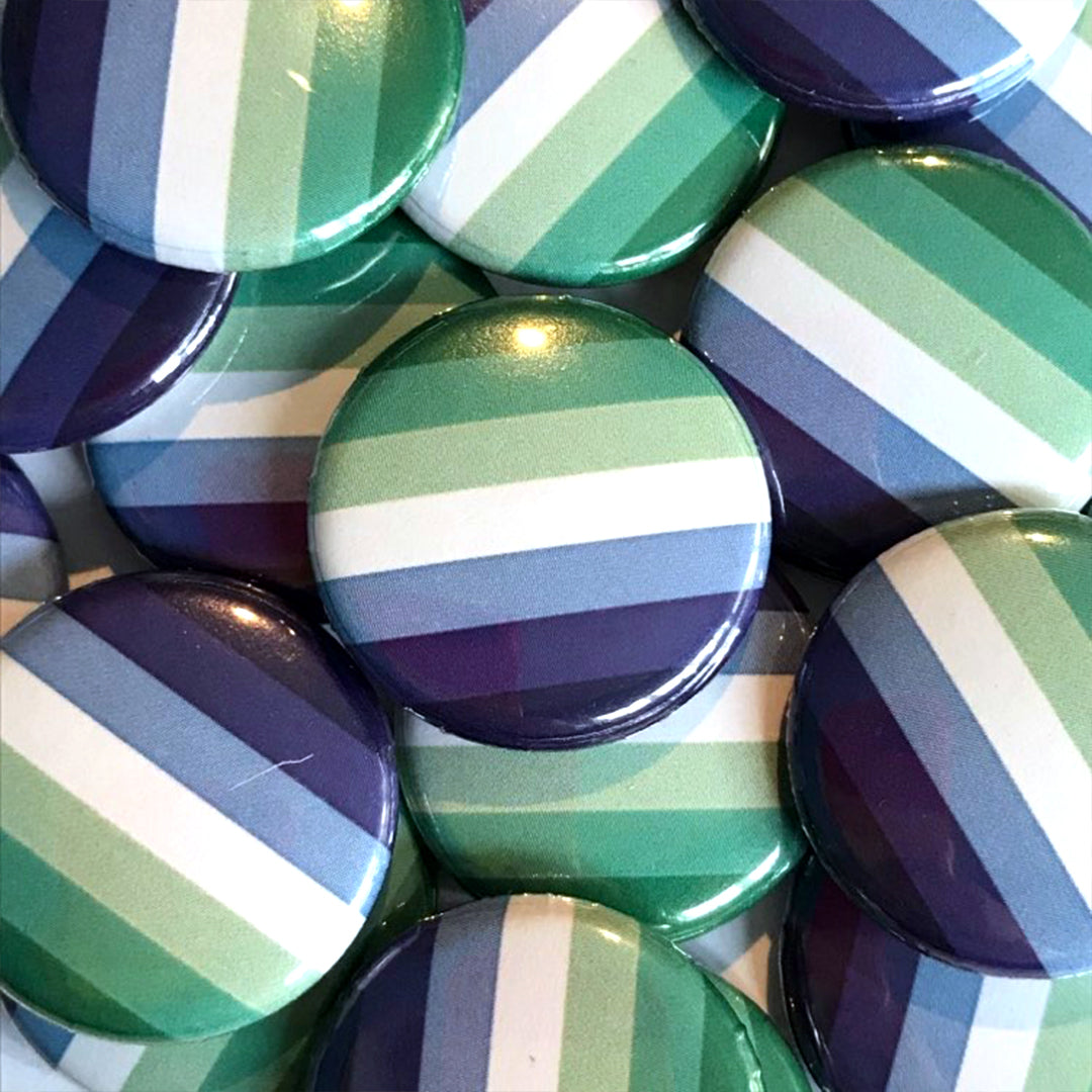 MLM Gay Male Flag Badge 25mm