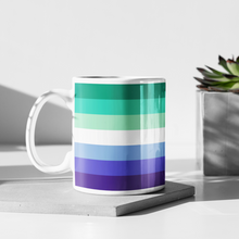 Load image into Gallery viewer, MLM Gay Male Pride Flag Mug | Rainbow &amp; Co
