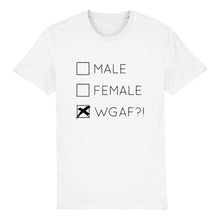 Load image into Gallery viewer, Male Female WGAF?! Trans Pride T Shirt | Rainbow &amp; Co