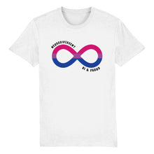 Load image into Gallery viewer, Neurodivergent Bisexual Pride Shirt White | Rainbow &amp; Co