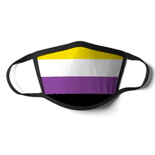 Load image into Gallery viewer, Non Binary Face Mask | Non Binary Flag Mask | Rainbow &amp; Co