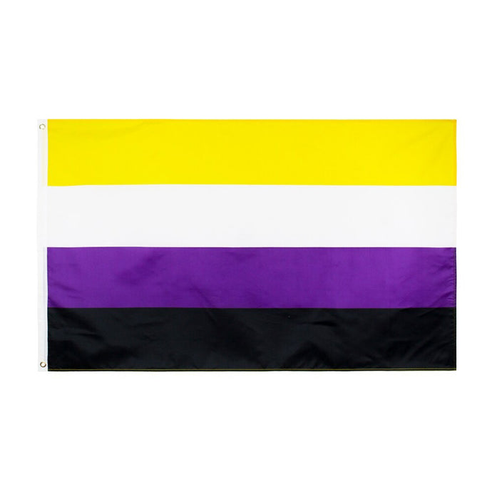 Non Binary Pride Flag | 5ft x 3ft | Rainbow & Co