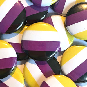 Non Binary Pride Flag Badge 25mm