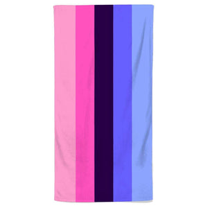 Omnisexual Flag Beach Towel | Rainbow & Co