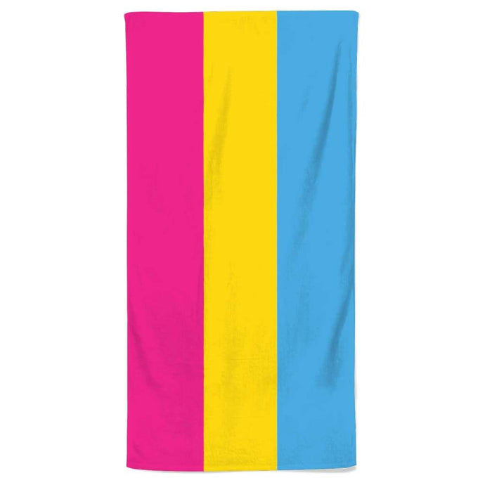 Pansexual Flag Beach Towel | Rainbow & Co