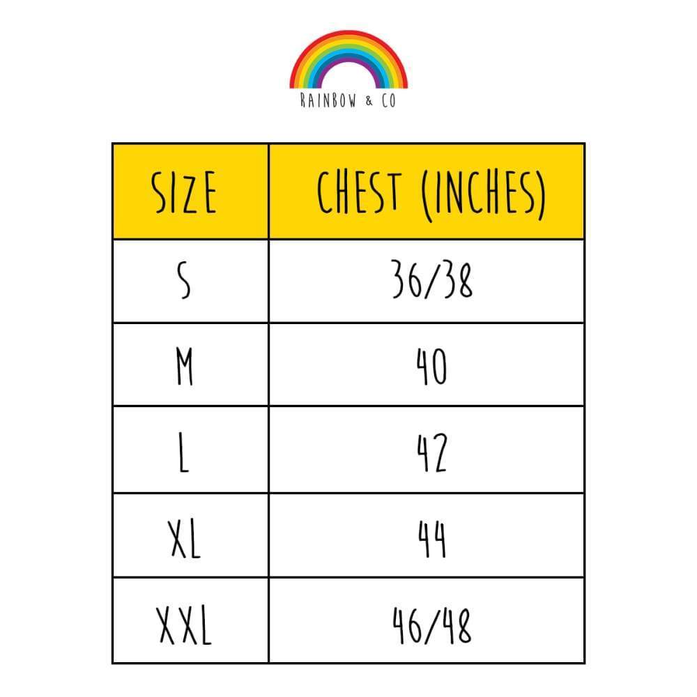 Pocket T Shirt Sizing Guide 